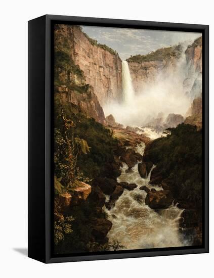 The Falls of the Tequendama Near Bogota, New Granada, 1854-Frederic Edwin Church-Framed Premier Image Canvas