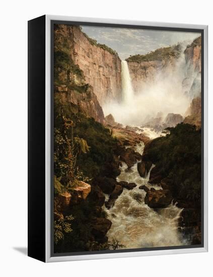 The Falls of the Tequendama Near Bogota, New Granada, 1854-Frederic Edwin Church-Framed Premier Image Canvas