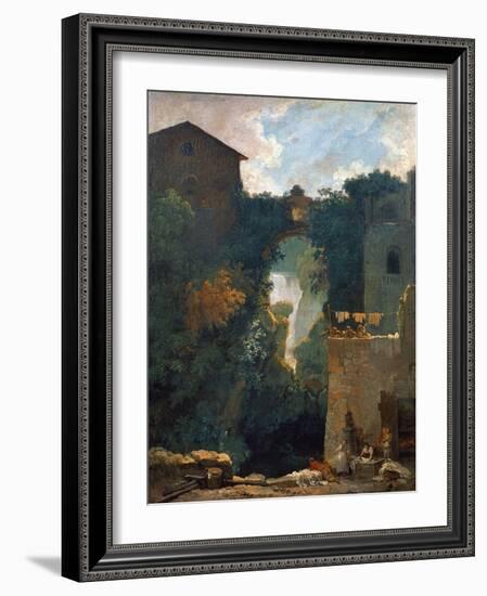 The Falls of Tivoli, 1760-1762-Jean-Honoré Fragonard-Framed Giclee Print