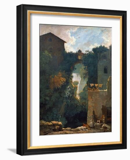 The Falls of Tivoli, 1760-1762-Jean-Honoré Fragonard-Framed Giclee Print