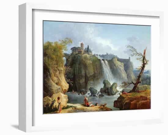 The Falls of Tivoli, 1768-Hubert Robert-Framed Giclee Print