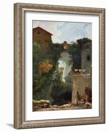 The Falls of Tivoli-Jean-Honoré Fragonard-Framed Giclee Print