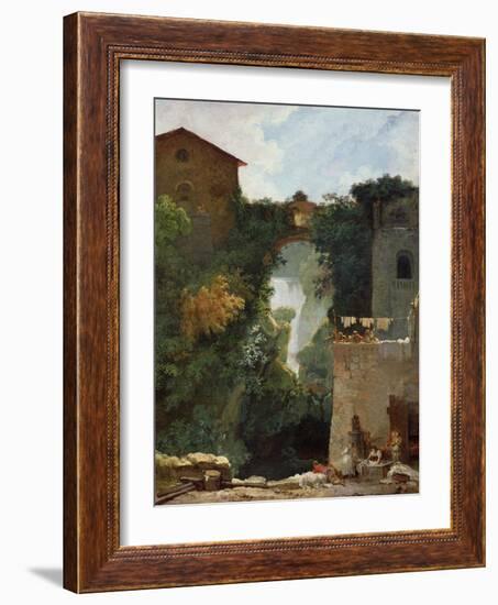 The Falls of Tivoli-Jean-Honoré Fragonard-Framed Giclee Print