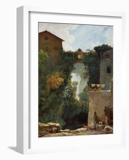 The Falls of Tivoli-Jean-Honoré Fragonard-Framed Giclee Print