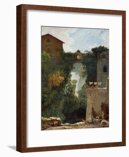 The Falls of Tivoli-Jean-Honoré Fragonard-Framed Giclee Print