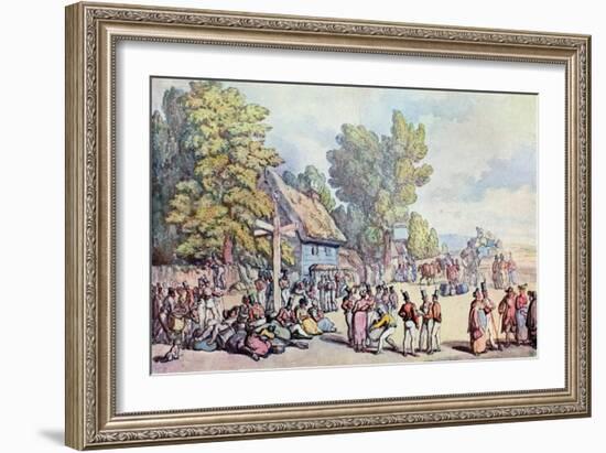 The Falmouth Road, Late 18th-Early 19th Century-Thomas Rowlandson-Framed Giclee Print