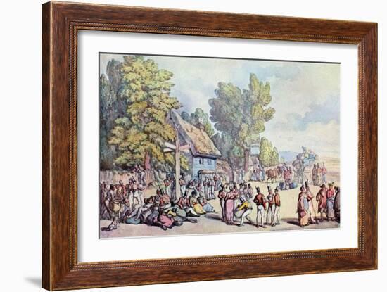 The Falmouth Road, Late 18th-Early 19th Century-Thomas Rowlandson-Framed Giclee Print