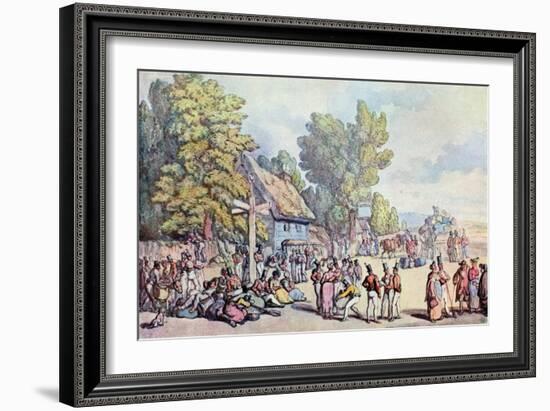 The Falmouth Road, Late 18th-Early 19th Century-Thomas Rowlandson-Framed Giclee Print