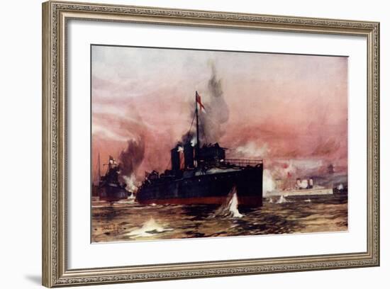 The "Fame" in the Attack on Taku-Charles Edward Dixon-Framed Giclee Print