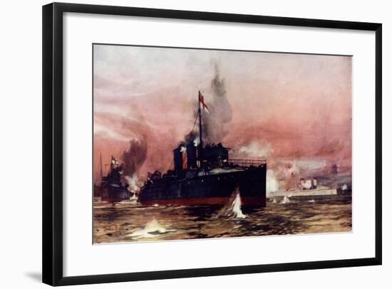 The "Fame" in the Attack on Taku-Charles Edward Dixon-Framed Giclee Print