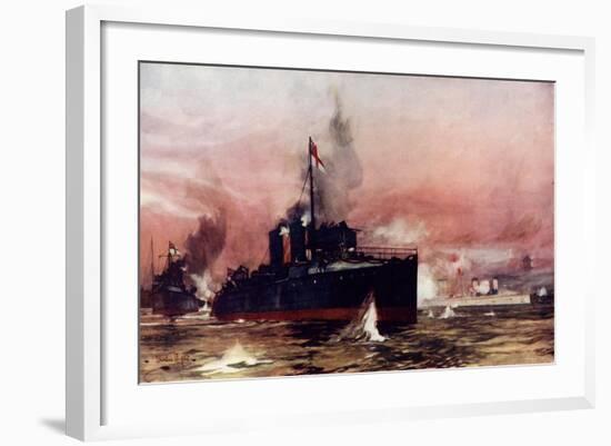 The "Fame" in the Attack on Taku-Charles Edward Dixon-Framed Giclee Print