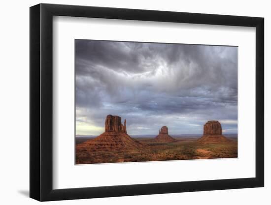 The Famed Mittens, Calling Card of Monument Valley Tribal Park, Utah and Arizona-Jerry Ginsberg-Framed Photographic Print