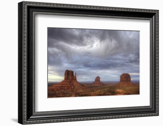 The Famed Mittens, Calling Card of Monument Valley Tribal Park, Utah and Arizona-Jerry Ginsberg-Framed Photographic Print