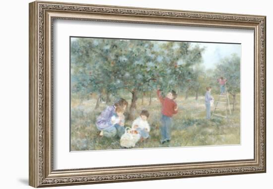 The Family at the Orchard-Hélène Léveillée-Framed Art Print