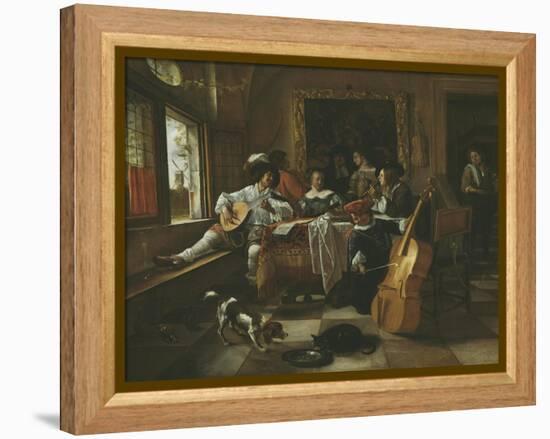 The Family Concert, 1666-Jan Havicksz Steen-Framed Premier Image Canvas