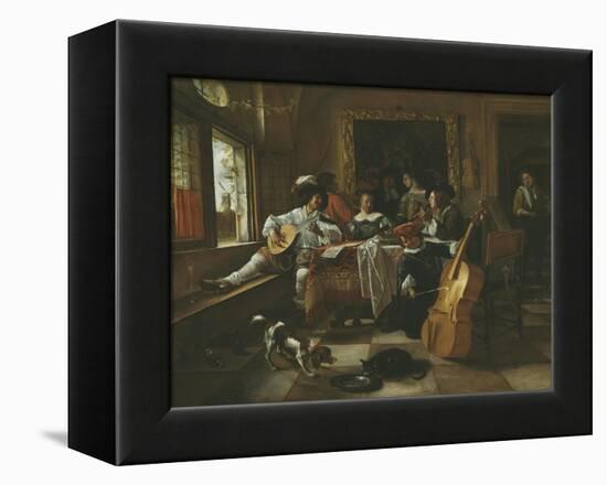 The Family Concert, 1666-Jan Havicksz Steen-Framed Premier Image Canvas