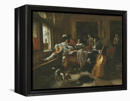 The Family Concert, 1666-Jan Havicksz Steen-Framed Premier Image Canvas