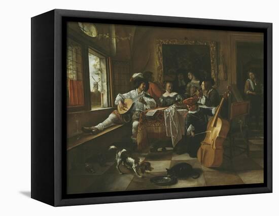 The Family Concert, 1666-Jan Havicksz Steen-Framed Premier Image Canvas