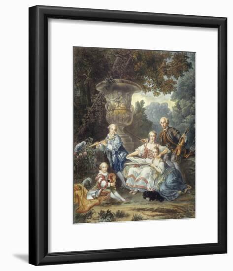 The Family Concert-Francois Hubert Douais-Framed Premium Giclee Print