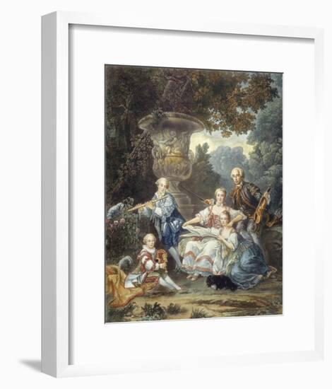 The Family Concert-Francois Hubert Douais-Framed Premium Giclee Print