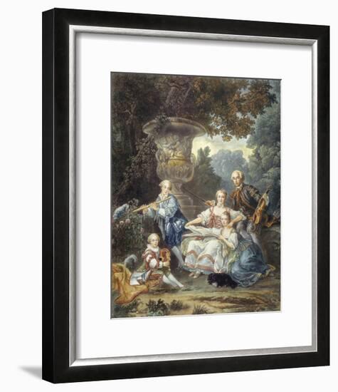 The Family Concert-Francois Hubert Douais-Framed Premium Giclee Print