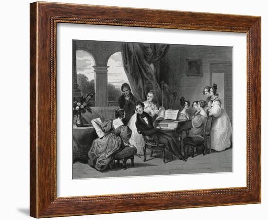 The Family Concert-Achille Deveria-Framed Giclee Print