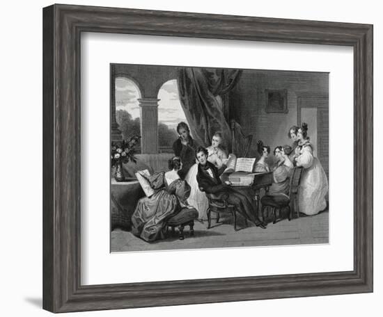 The Family Concert-Achille Deveria-Framed Giclee Print