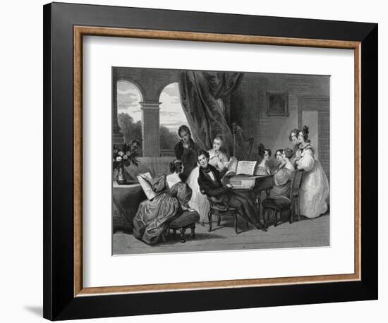 The Family Concert-Achille Deveria-Framed Giclee Print