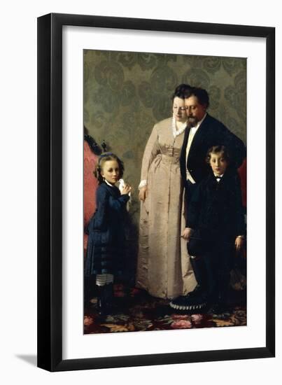 The Family Guidini, 1873-Giacomo Favretto-Framed Giclee Print