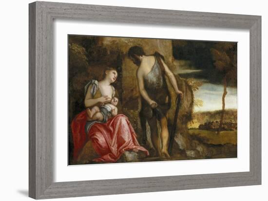 The Family of Cain Wandering-Paolo Veronese-Framed Giclee Print