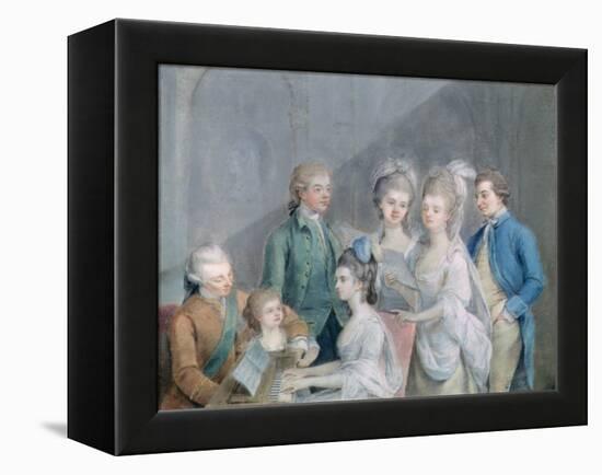 The Family of Charles Schaw, 9th Baron Cathcart-Johann Zoffany-Framed Premier Image Canvas