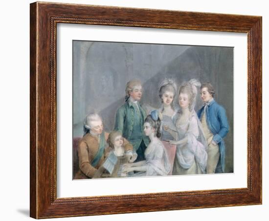 The Family of Charles Schaw, 9th Baron Cathcart-Johann Zoffany-Framed Giclee Print