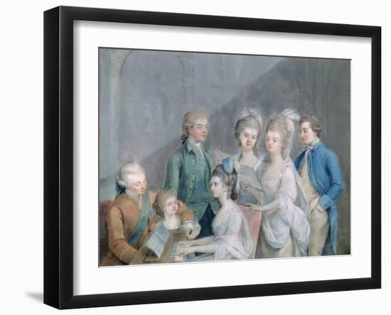 The Family of Charles Schaw, 9th Baron Cathcart-Johann Zoffany-Framed Giclee Print