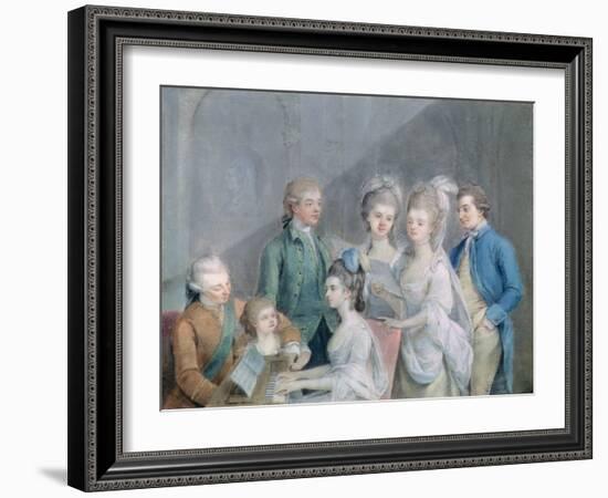 The Family of Charles Schaw, 9th Baron Cathcart-Johann Zoffany-Framed Giclee Print