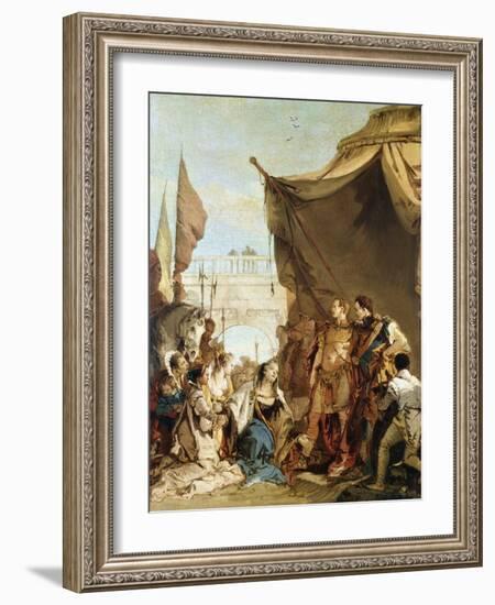 The Family of Darius before Alexander, 333 BC-Giovanni Battista Tiepolo-Framed Giclee Print