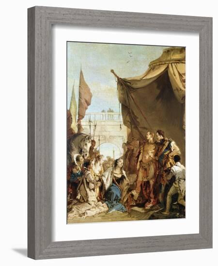 The Family of Darius before Alexander, 333 BC-Giovanni Battista Tiepolo-Framed Giclee Print