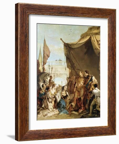 The Family of Darius before Alexander, 333 BC-Giovanni Battista Tiepolo-Framed Giclee Print