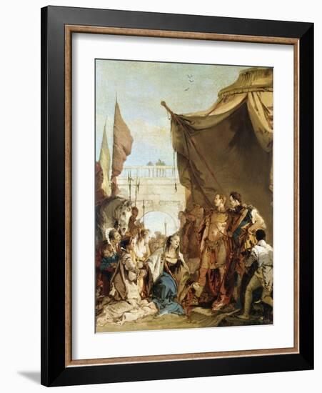 The Family of Darius before Alexander, 333 BC-Giovanni Battista Tiepolo-Framed Giclee Print