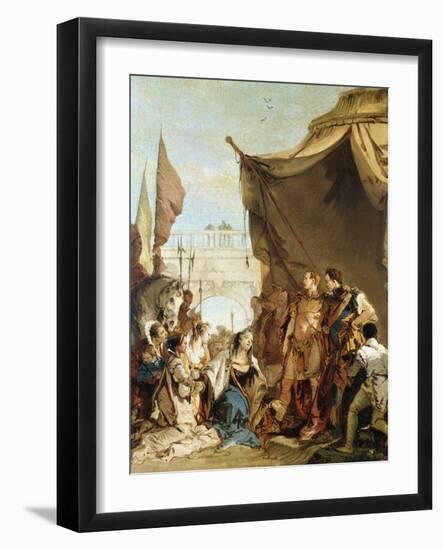 The Family of Darius before Alexander, 333 BC-Giovanni Battista Tiepolo-Framed Giclee Print