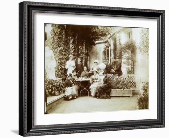 The Family of Duke Fyodor Uvarov at their Country Estate, Porechye, Russia, 1880S-null-Framed Giclee Print