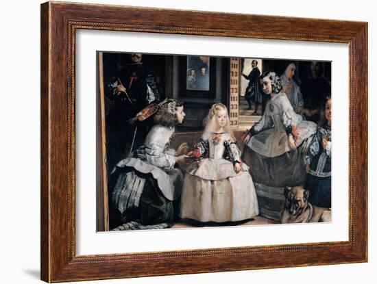 The Family of Philip IV (Las Meninas)-Diego Velazquez-Framed Giclee Print