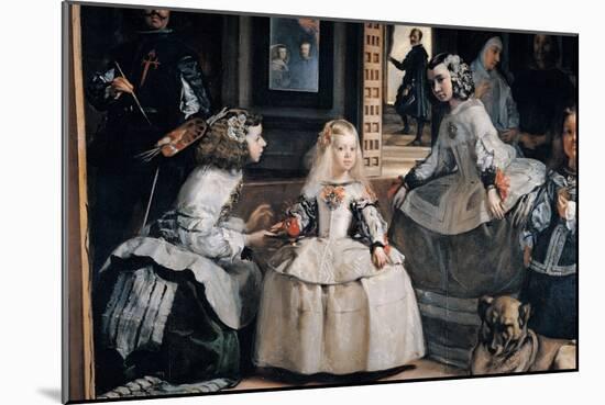 The Family of Philip IV (Las Meninas)-Diego Velazquez-Mounted Giclee Print