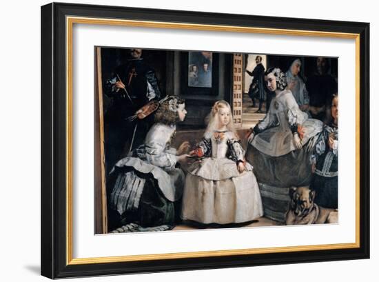 The Family of Philip IV (Las Meninas)-Diego Velazquez-Framed Giclee Print