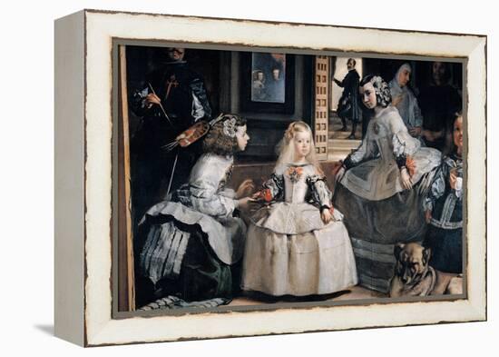 The Family of Philip IV (Las Meninas)-Diego Velazquez-Framed Premier Image Canvas