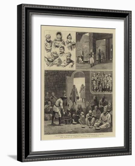 The Famine in Armenia, Sketches at Diarbekir-John Charles Dollman-Framed Giclee Print