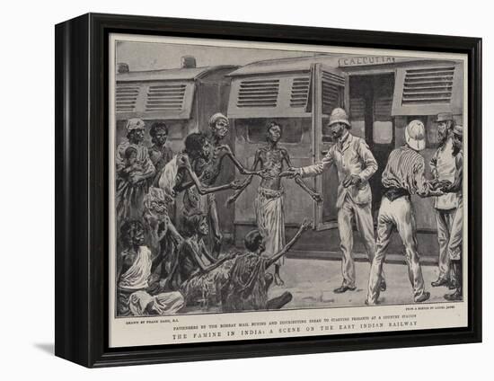 The Famine in India, a Scene on the East Indian Railway-Frank Dadd-Framed Premier Image Canvas