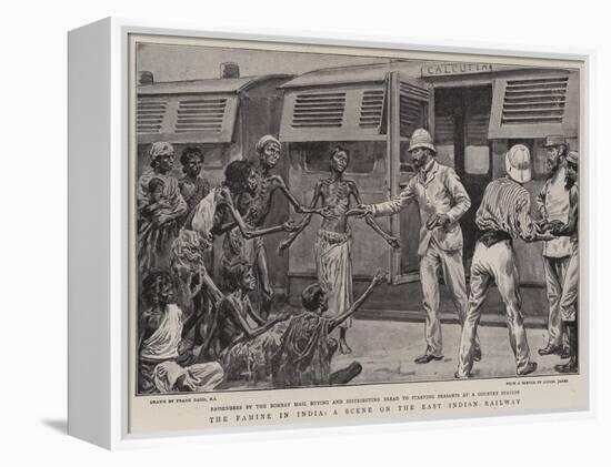 The Famine in India, a Scene on the East Indian Railway-Frank Dadd-Framed Premier Image Canvas