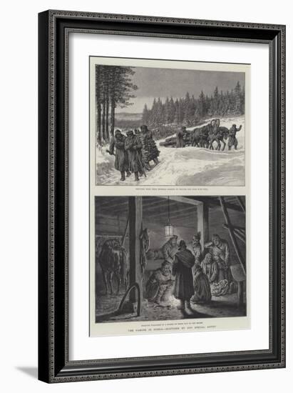 The Famine in Russia-Johann Nepomuk Schonberg-Framed Giclee Print