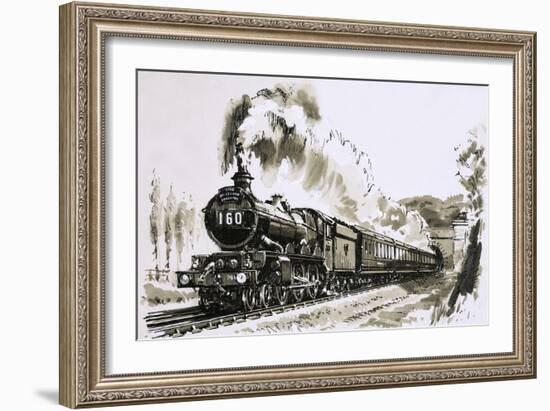 The Famous 4-6-0 Castle Class of Steam Locomotives Used by Great Western-John S. Smith-Framed Giclee Print