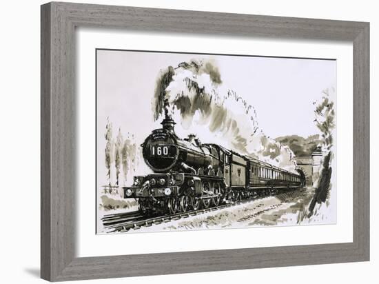 The Famous 4-6-0 Castle Class of Steam Locomotives Used by Great Western-John S. Smith-Framed Giclee Print